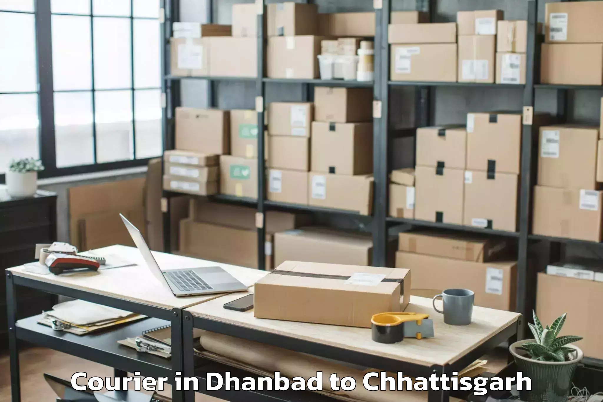 Leading Dhanbad to Balod Courier Provider